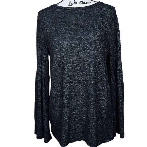 Workshop Republic Clothing women top Dark Gray long sleeve relax fit size S - Picture 1 of 9